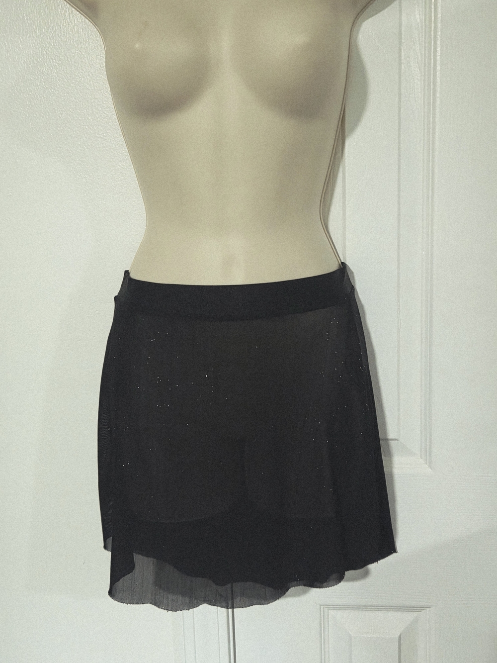Black Women's Layered Chiffon Skirt